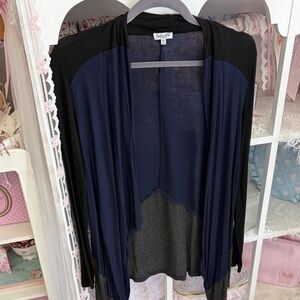 Splendid Black and Blue Cardigan